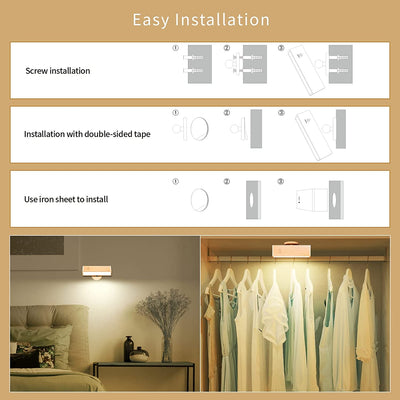 Lámpara de Pared Minimalista en Madera para Dormitorio - Image 17