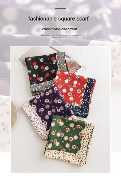 Pañuelo de Seda Estampado Diente de León - Accesorio Profesional Tendencia - Image 13