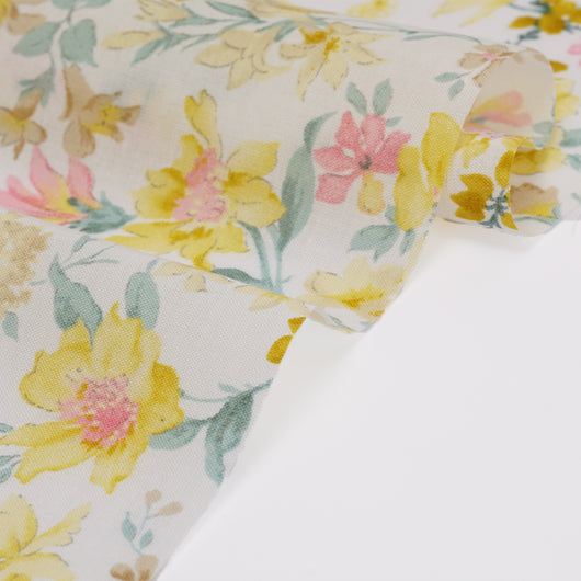 Tela de Algodón Estampada Orquídea 60 Hilos Artesanal DIY Suave - Image 12