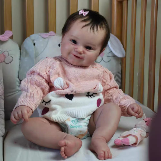 Muñeca Reborn Realista con Cabello Implantado - Apta para Baño - Image 2