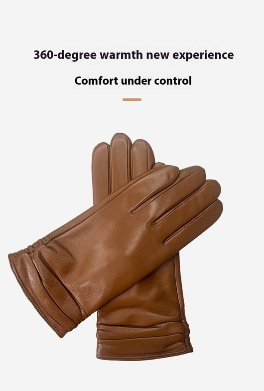 Guantes de Cuero Oveja para Mujer con Pantalla Táctil - Invierno Cálido - Image 11