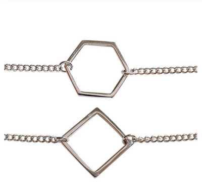 Pulsera de Cadena Geométrica - Image 3