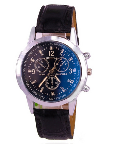 Reloj Análogo con Correa de Cuero Sintético Resistente al Agua - Image 2