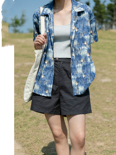 Camisa Suelta y Slim Estilo Coreano para Playa y Casual - Image 3