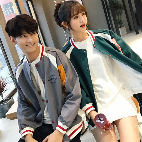 Chaqueta Estilo Hong Kong Oversized - Uniforme Béisbol Juvenil Hombre