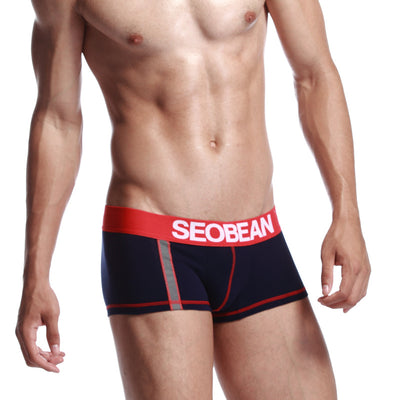 Calzoncillos de Algodón Azul Oscuro para Hombre con Franja Reflectante - Image 28