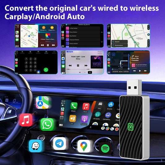 Adaptador CarPlay Dual USB - Conexión Inteligente para tu Auto