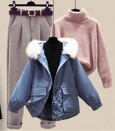 Conjunto de Sudadera Acolchada de Algodón para Mujer - Image 2
