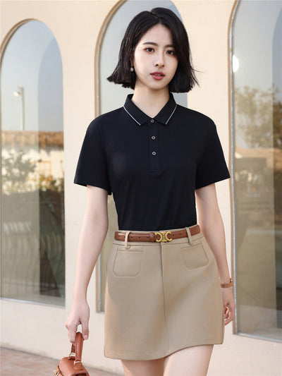 Polo de Algodón Mercerizado Peinado 180g - Acabado Plateado Premium - Image 15