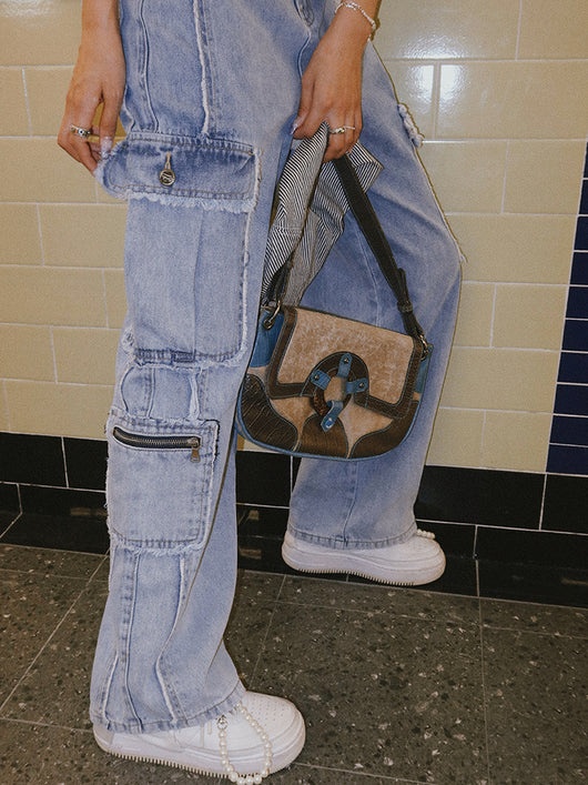 Jeans Retro Cintura Alta con Orillas Deshilachadas - Image 6