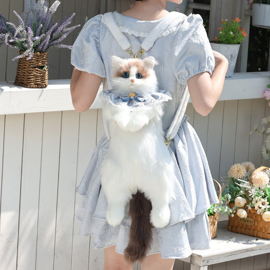 Peluche Gato Muppet - Muñeco Suave de Espalda