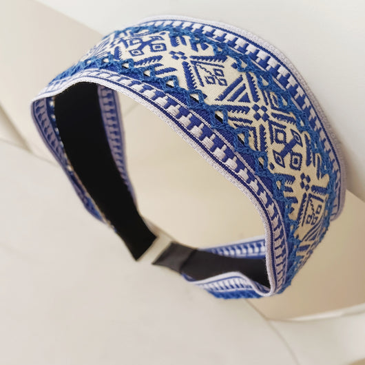 Diadema Retro Étnica con Nudo - Estilo Bohemio Temperamental - Image 2