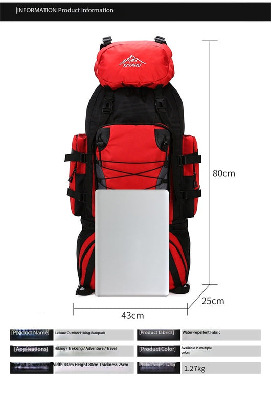 Mochila de Senderismo 90L XIYAHU - Resistente al Agua para Trekking y Camping - Image 11