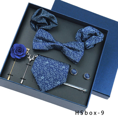 Set de 8 Piezas Accesorios Formales para Hombre - Corbatas, Moños y Pañuelos - Image 10