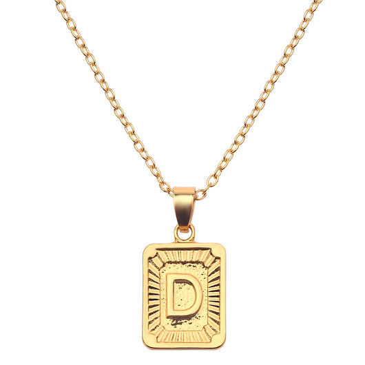 Collar con Dije de Letra del Alfabeto Inglés - Image 19