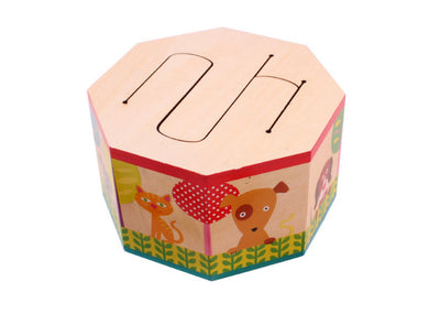 Tambor Octagonal Infantil de Madera - Image 2