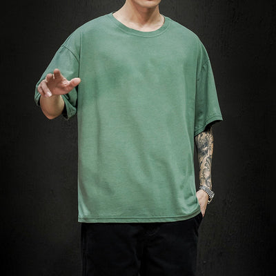 Camiseta Básica de Verano para Hombre - Ajuste Holgado y Transpirable - Image 11