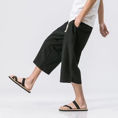 Pantalones Harem de Algodón Estilo Chino - Image 7