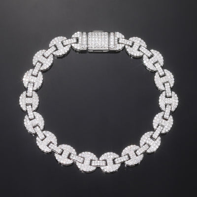 Collar y Pulsera de Plata 925 con Moissanita 8mm - Joyería Personalizada para Hombre - Image 8