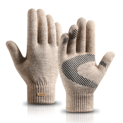 Guantes de Lana Tejida Forrados en Forro Polar Ártico - Image 11