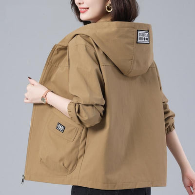 Chaqueta Suelta con Capucha Versátil y Rejuvenecedora - Image 10
