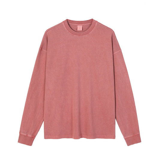 Camiseta Vintage Lavada Oversized de Manga Larga Premium - Image 4