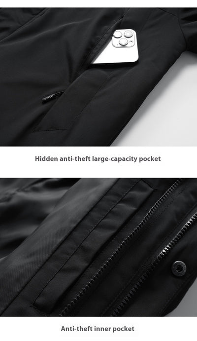 Chaqueta Impermeable Térmica de Algodón Grueso para Actividades al Aire Libre - Image 34