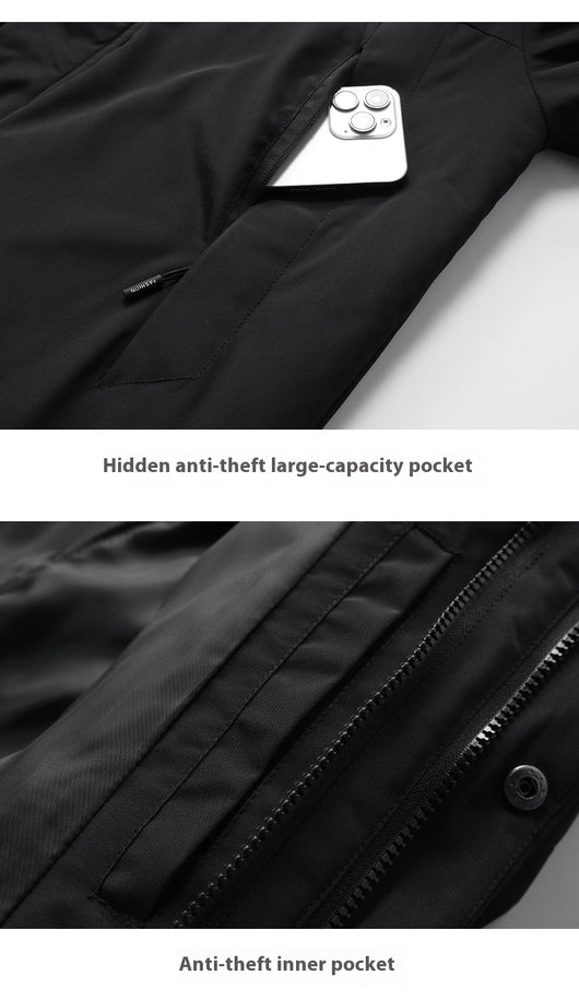 Chaqueta Impermeable Térmica de Algodón Grueso para Actividades al Aire Libre - Image 34