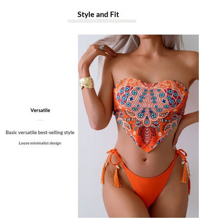 Bikini Escotado Estilo Europeo con Halter Ajustable - Image 10