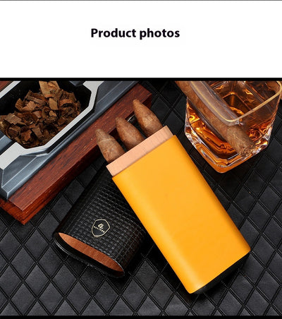 Humidificador Portátil de Madera de Cedro para Puros y Cigarrillos - Image 8