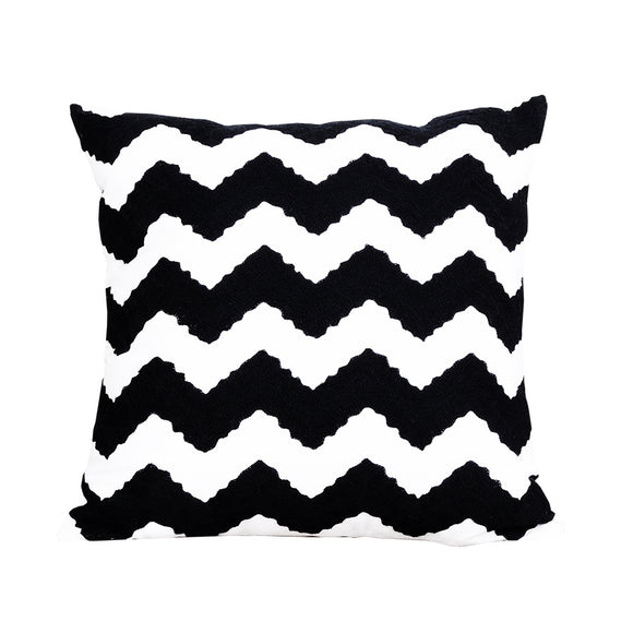 Funda de Almohada Bordada Moderna
