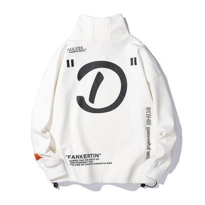 Sudadera Cuello Alto Holgada con Bordado - Image 15