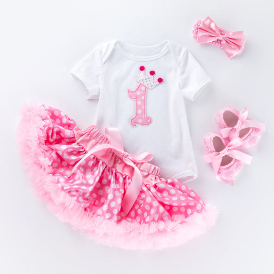 Conjunto Falda Tutú para Niñas - Algodón Premium de Manga Corta - Image 2