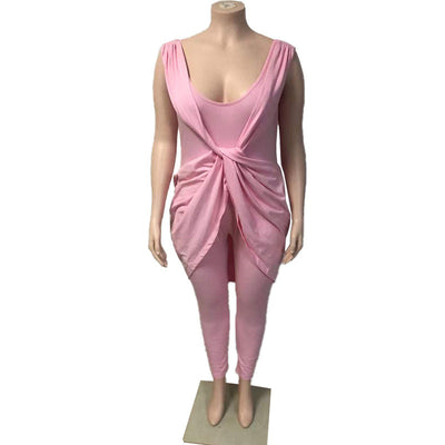 Jumpsuit Ejecutivo de Seda Láctea para Mujer - Talla Grande - Image 19