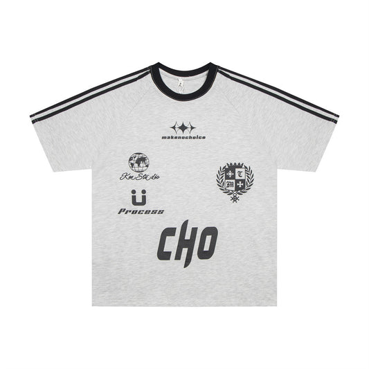 Playera de Algodón con Estampado de Letras para Hombre