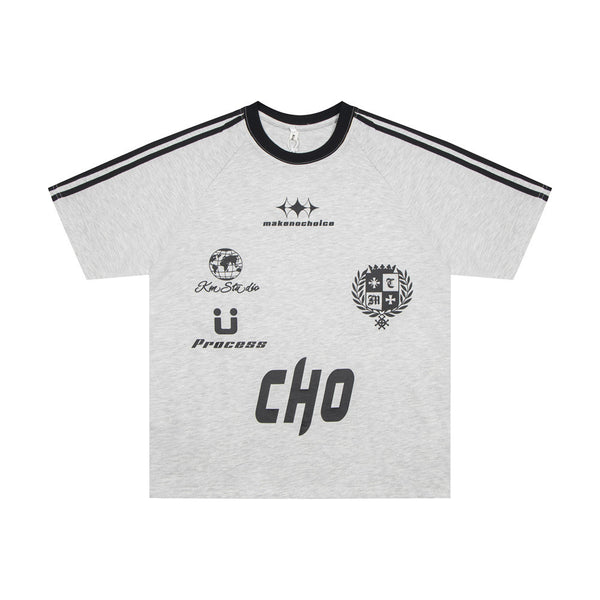Playera de Algodón con Estampado de Letras para Hombre