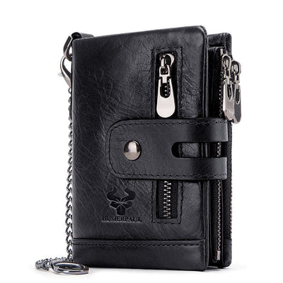Billetera Retro de Cuero para Hombre con Múltiples Tarjetas y Protección RFID - Image 21