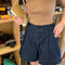 Shorts de Mezclilla Talle Alto Cintura Ancha para Mujer Petite
