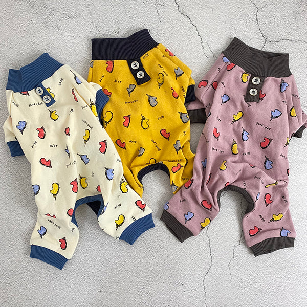 Ropa de Abrigo para Perros - Diseño Cartoon Algodón Otoño Invierno