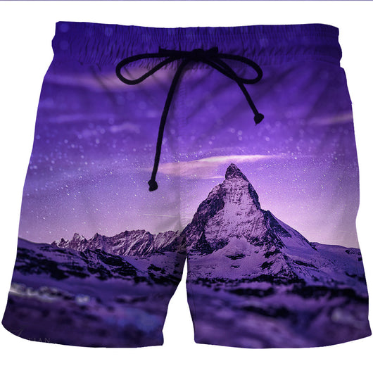 Shorts de Playa Hombre Secado Rápido Estampado Cáñamo - Image 4