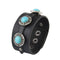 Multi-layer vintage cowhide rope Turquoise Negro