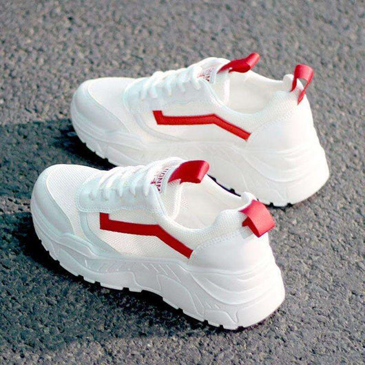 Tenis Blancos Transpirables con Malla Ligera - Image 3