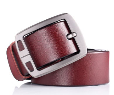 Cinturón de Cuero Retro para Hombre con Hebilla Plateada Estilo Japonés - Image 2