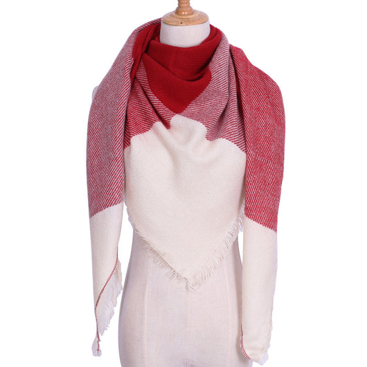 Bufanda Larga con Triángulos para Mujer - Chal Otoño Invierno - Image 44