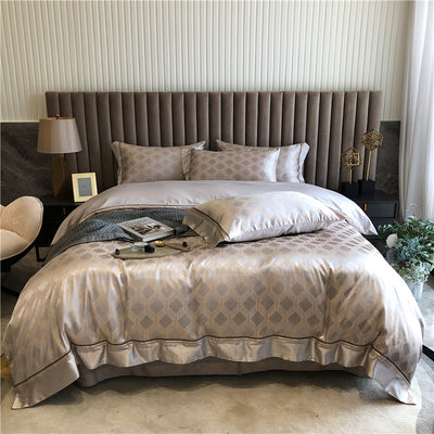 Juego de Cama de Algodón Puro 4 Piezas - Lujo Minimalista para Primavera y Verano - Image 12
