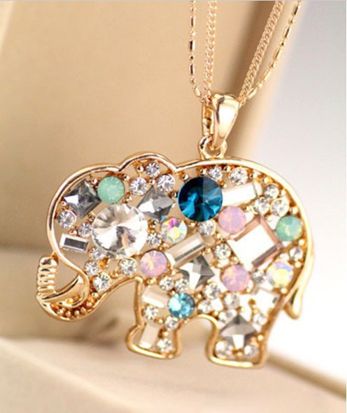 Dije Elefante Bebé con Diamantes - Image 3