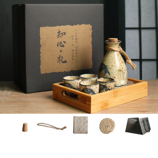 Set Calentador de Sake Retro Japonés con Tazas de Cerámica - Image 30