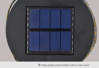 Lámpara Colgante Solar Hueca de Hierro Resistente al Agua - Image 7