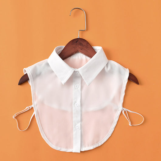 Cuello Falso Retro de Algodón con Encaje Desmontable para Mujer - Image 85