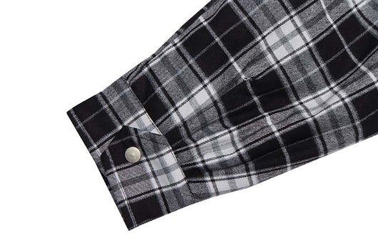 Chaqueta Acolchada de Algodón con Cuadros y Letras Bordadas para Hombre - Image 19